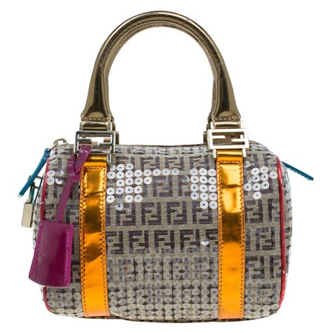 fendi metallic zucchino forever multicolour|Fendi baguette.